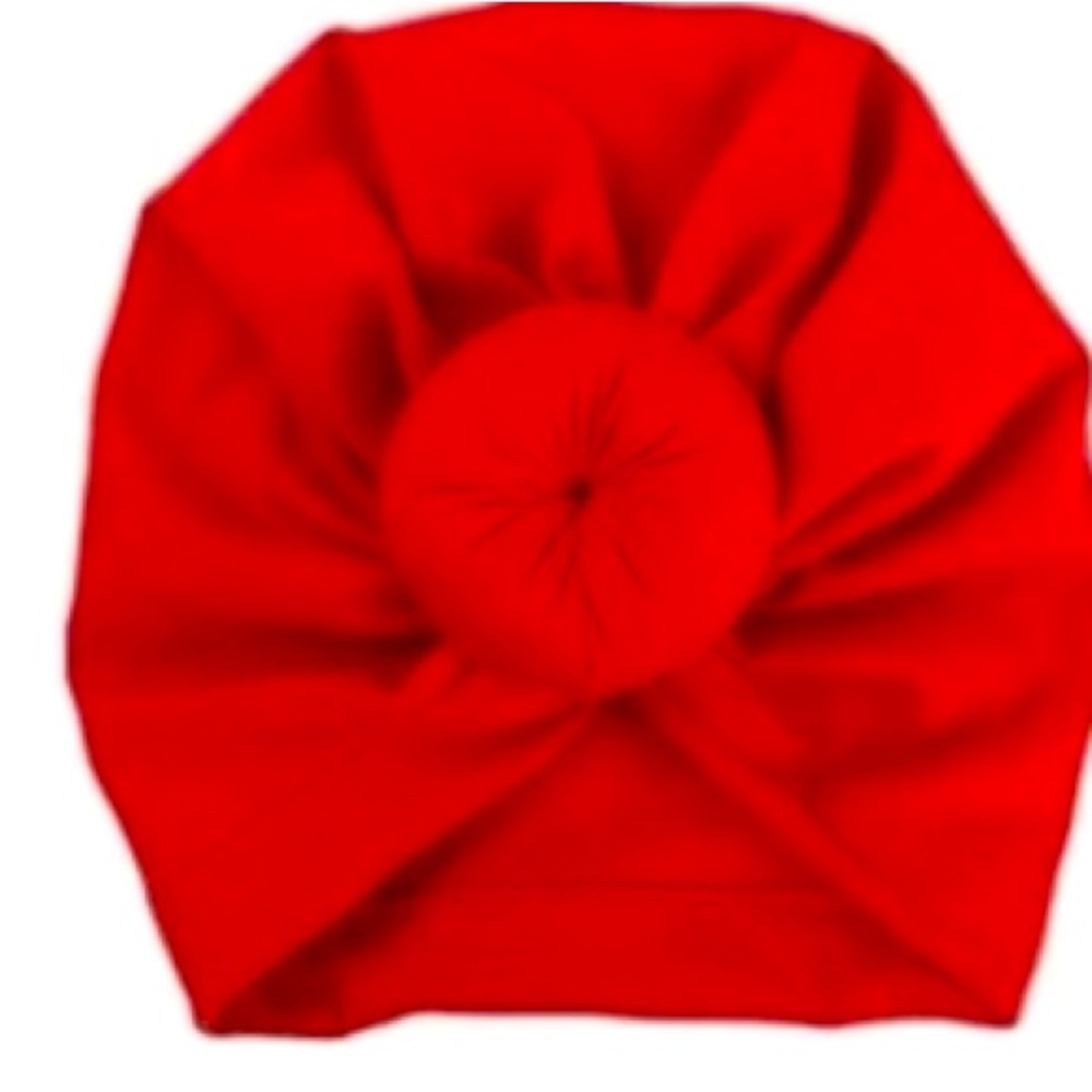 Baby Turban- Red - Just in time for the Holiday Season